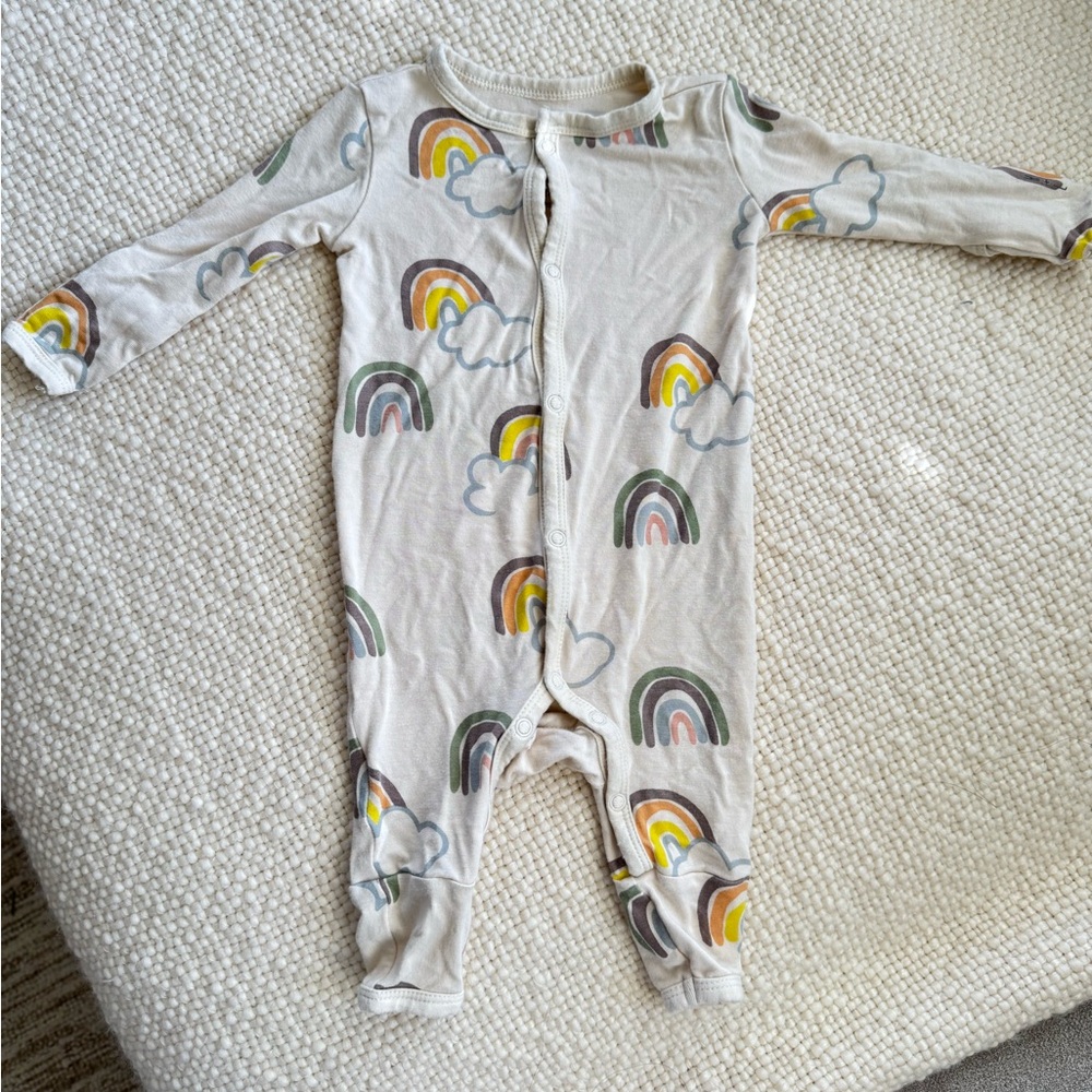Hart+Land Rainbow Romper, 0-3mo